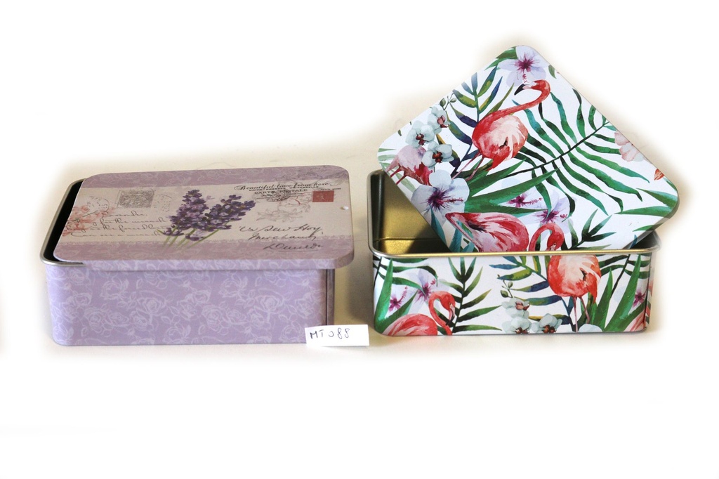 SCATOLA METALLO OVALE 12.9*4 CM 2 MOD ASS 