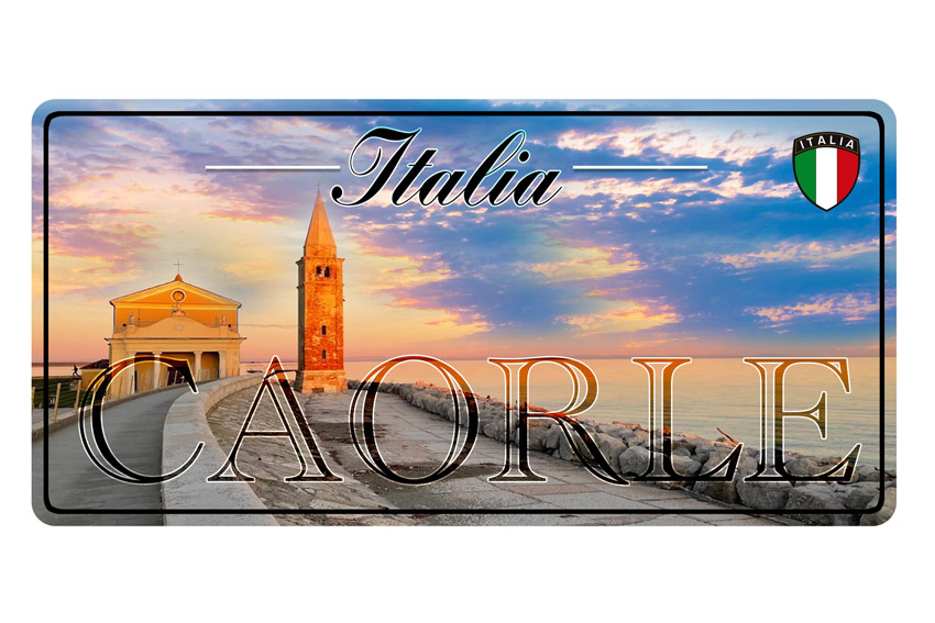 TARGA METALLO 30*15 CAORLE 