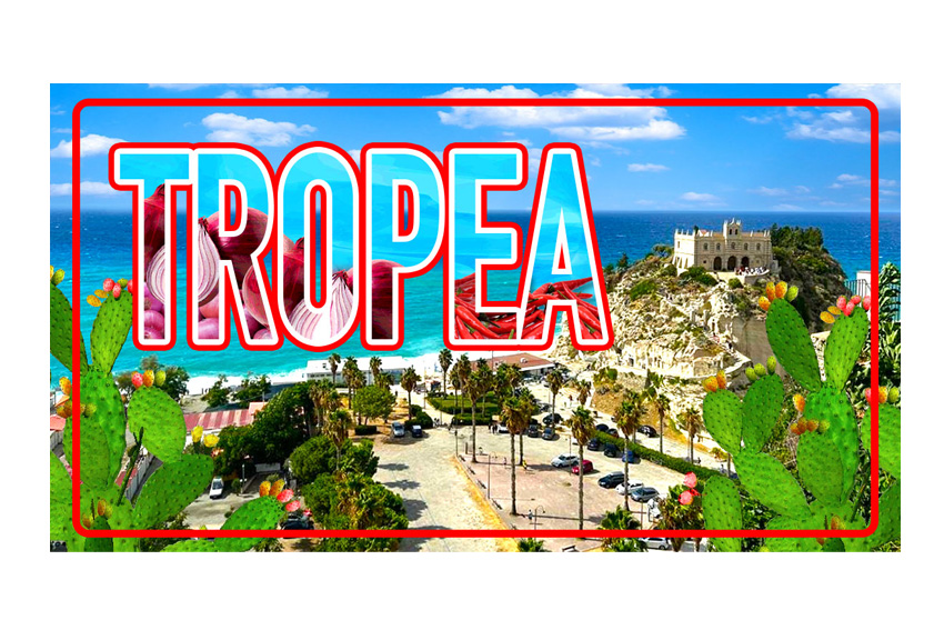 MAGNETE TARGA METALLO 10*5 CM TROPEA 