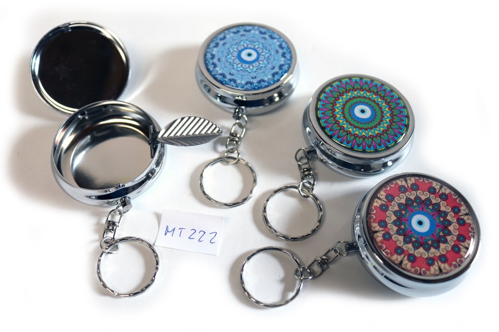 POSACENERE METALLO C/PORTACHIAVE 