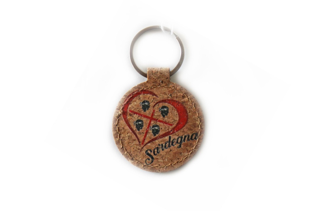PORTACHIAVE SUGHERO DA PERS TONDO 
