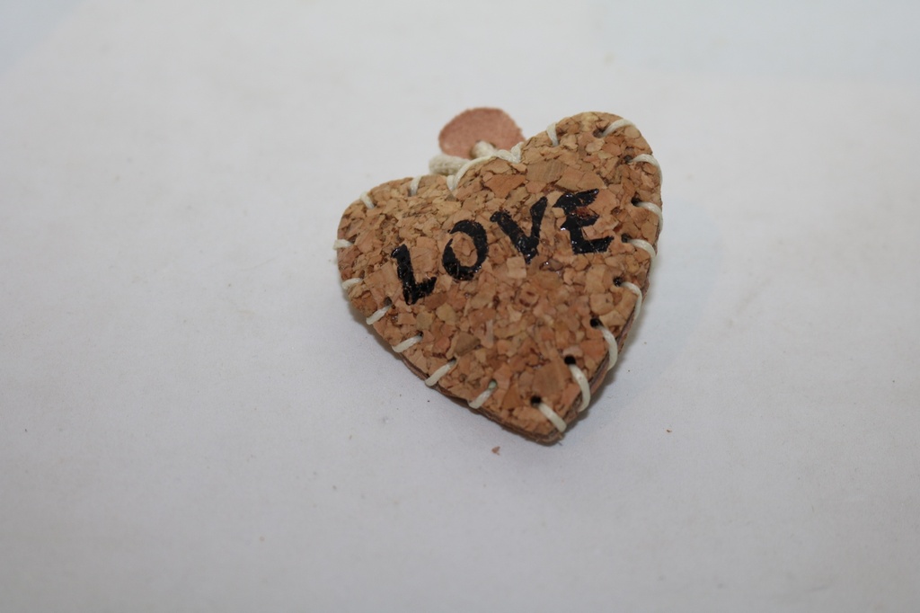 PORTACHIAVI CUORE SUGHERO 