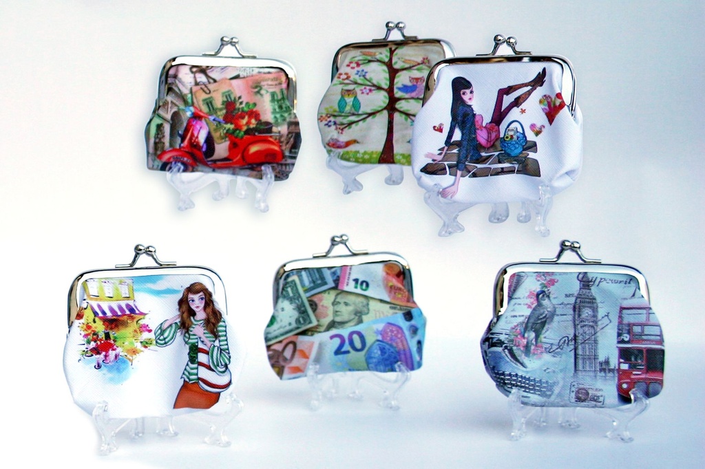 PORTAMONETE PLASTICA 6 DIS ASS 