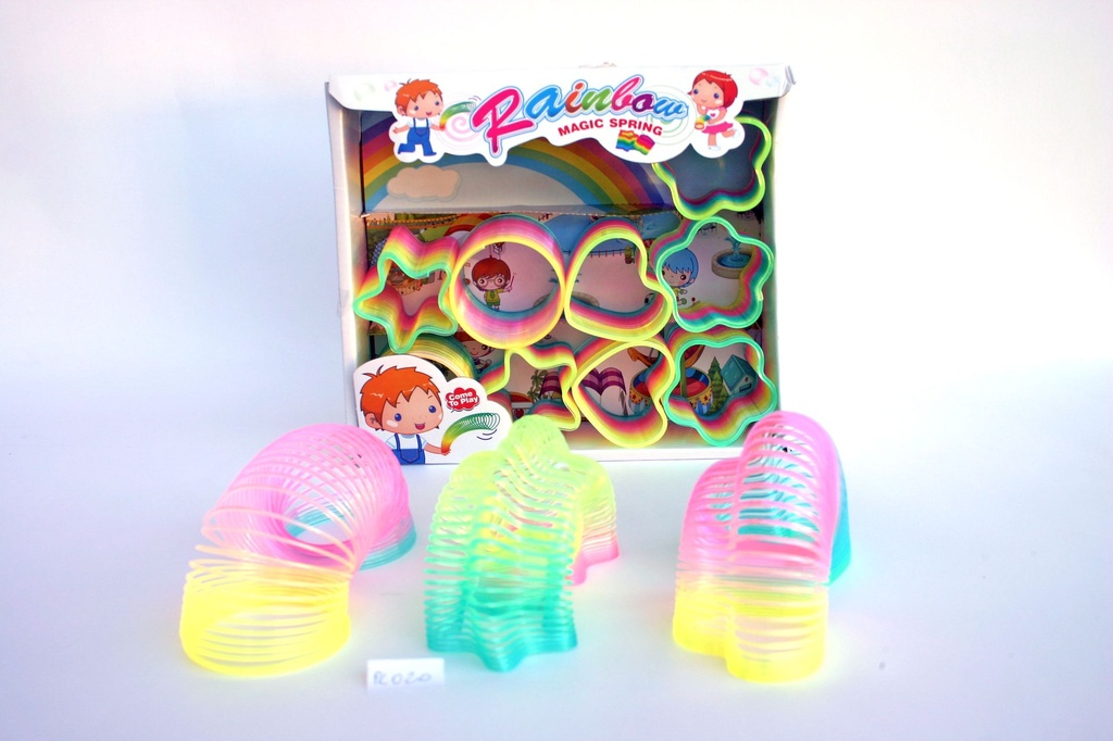 MOLLA PLASTICA COLORATA 12 FORME ASS 