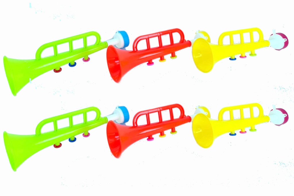 TROMBETTA PLASTICA 28 CM COL ASS 