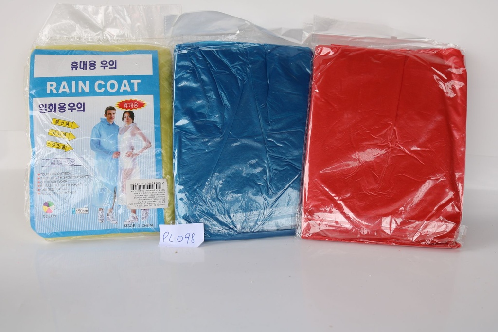 IMPERMEABILE PLASTICA 4 COL ASS 