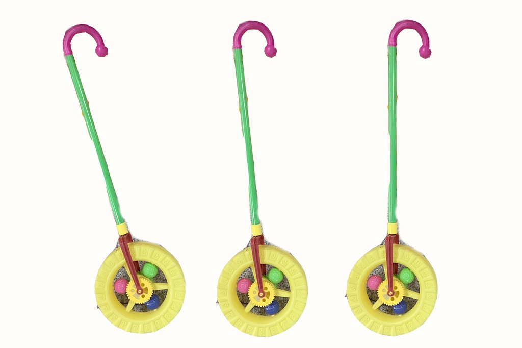 BASTONE C/RUOTA PLASTICA 