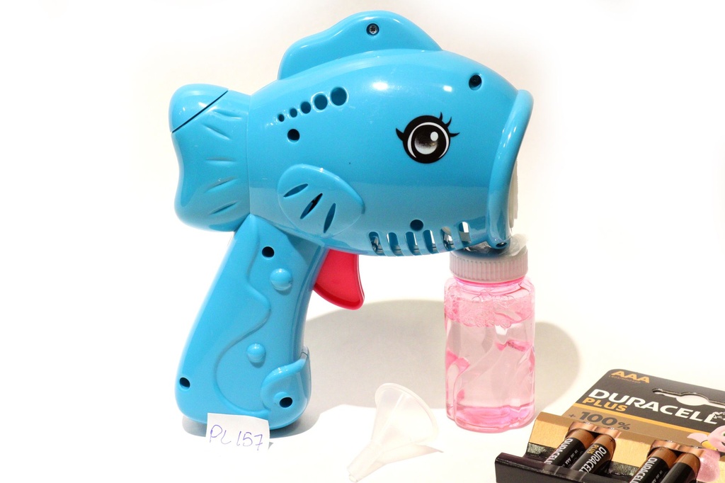 PISTOLA PLASTICA SPARABOLLEPESCE 2 COL.ASS.TI 