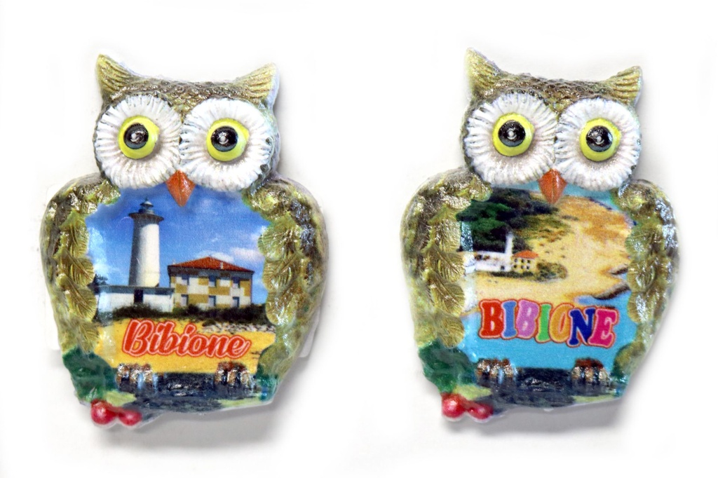 MAGNETE PLASTICA GUFO BIBIONE 