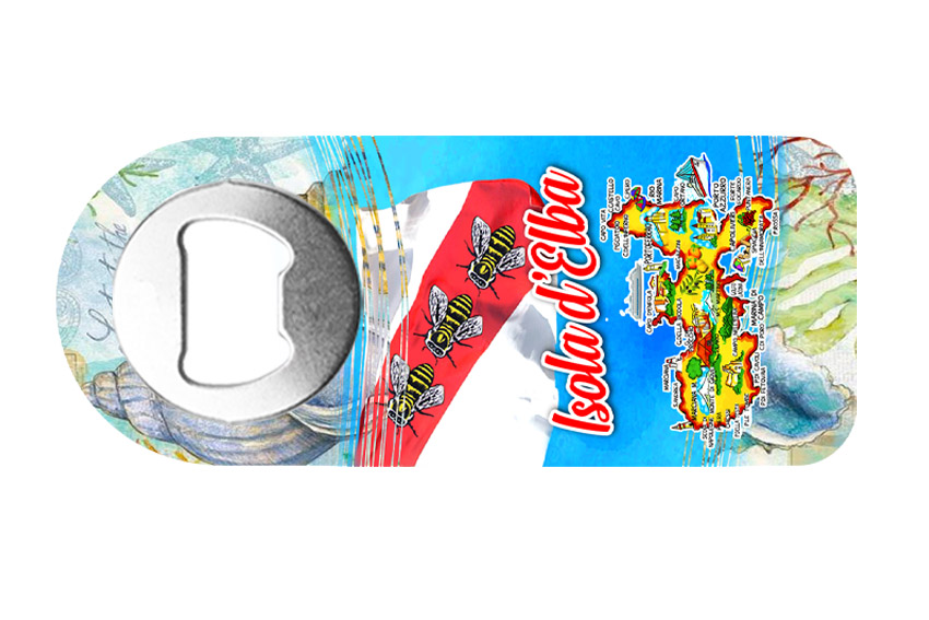 MAGNETE APRIBOTTIGLIA PLASTICA ISOLA D'ELBA 
