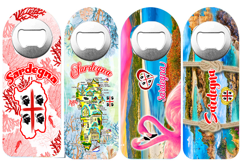 MAGNETE APRIBOTTIGLIA PLASTICA SARDEGNA 4 MOD 