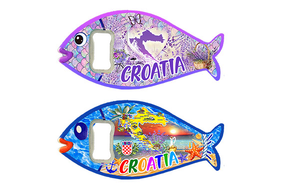 MAGNETE APRIBOTTIGLIE CROATIA PESCE 3 MOD ASS 