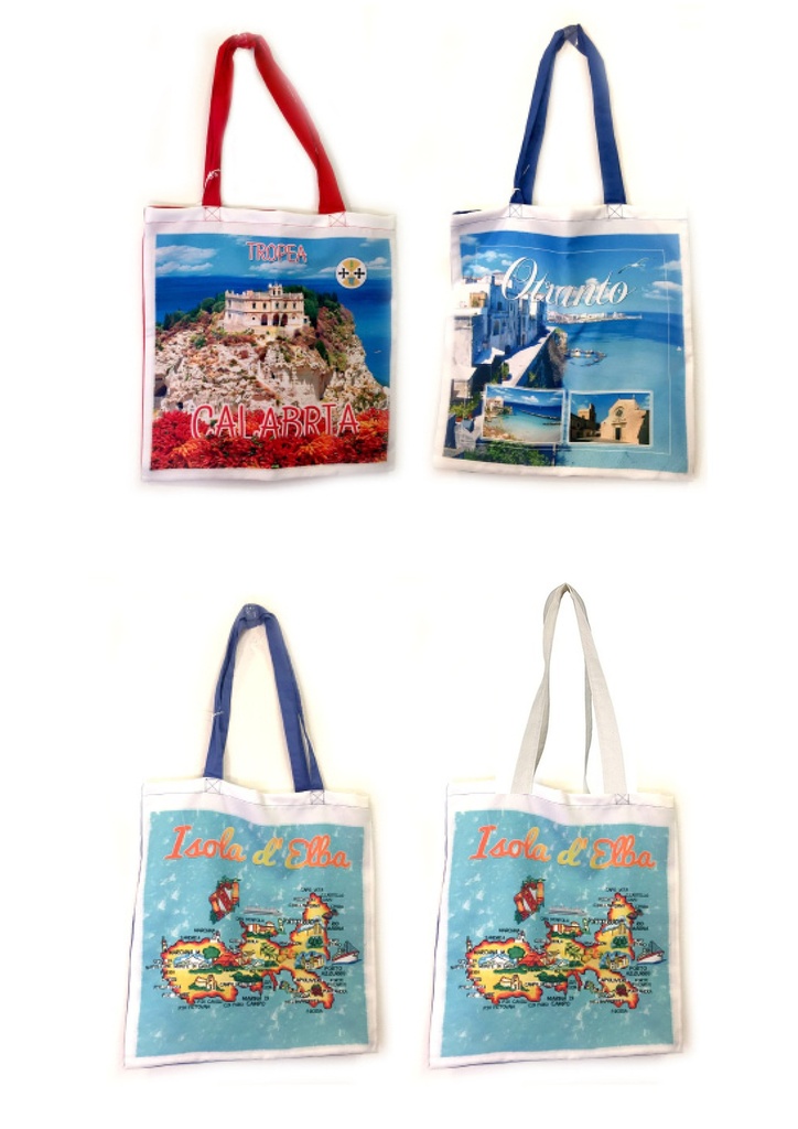 BORSA STOFFA DA PERS. RETRO C/PESCI 