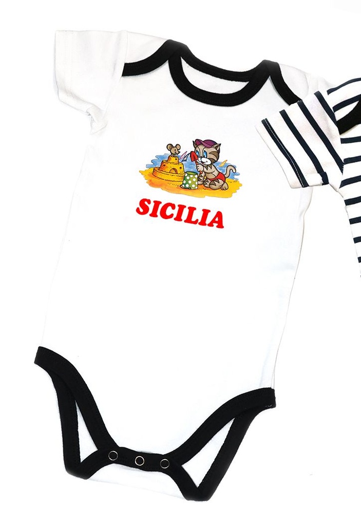 BODY COTONE 100% BIANCO 0-9 MESI DA PERS 