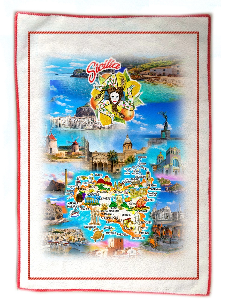 CANOVACCIO POLIESTERE DA PERS. C/BORDO ROSSO 