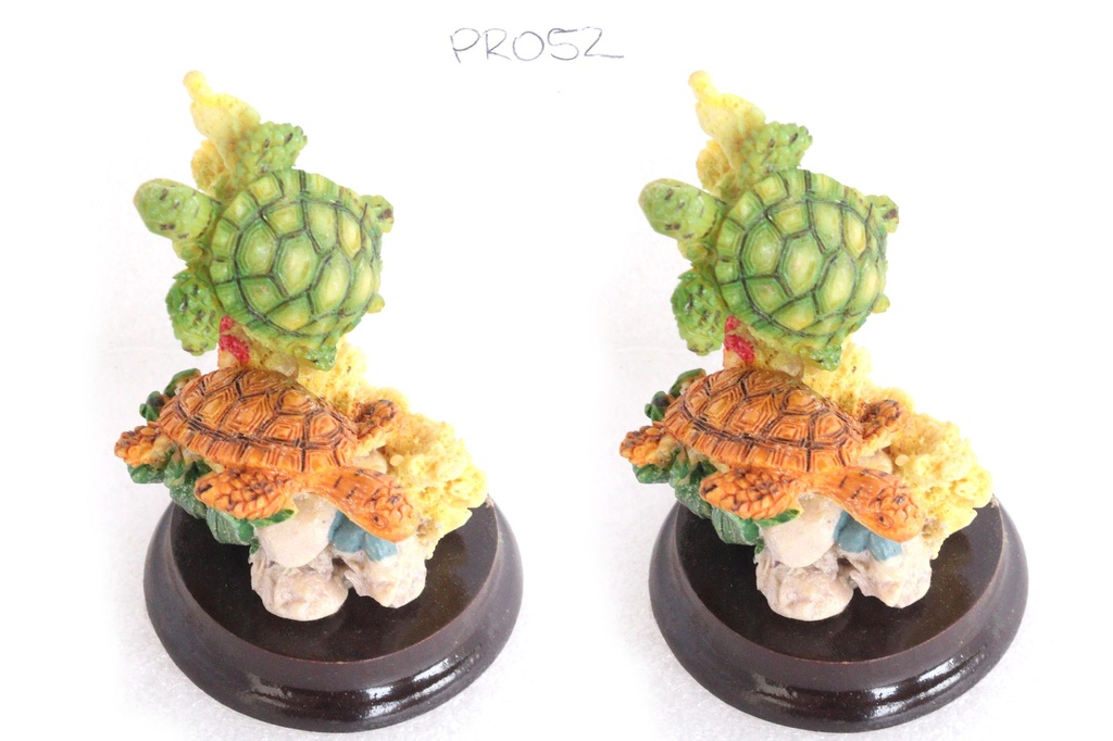 COPPIA TARTARUGHE RESINA cm6,5 FOND.MAR. 