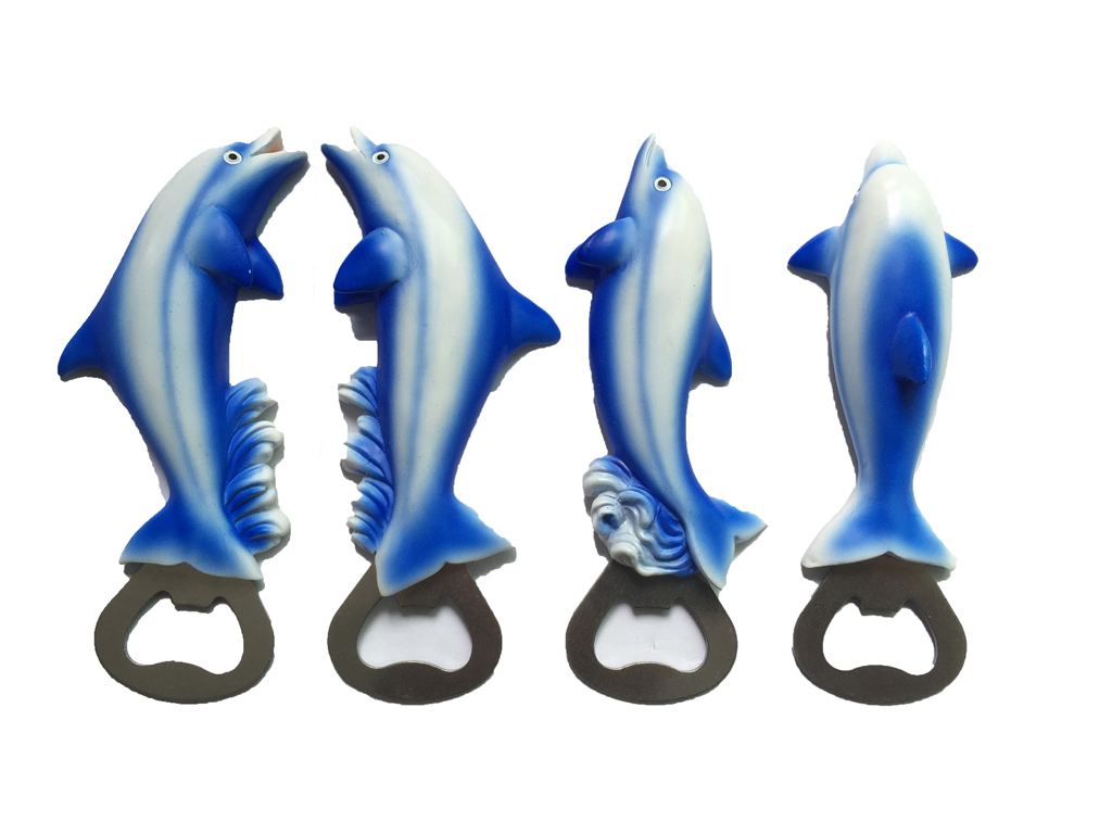 MAGNETE APRIBOTTIGLIE  DELFINO RES. 13cm 4 MOD.ASS 