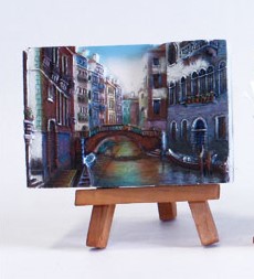 VEDUTA RES.3"X4" VENEZIA PONTE COLORATO 