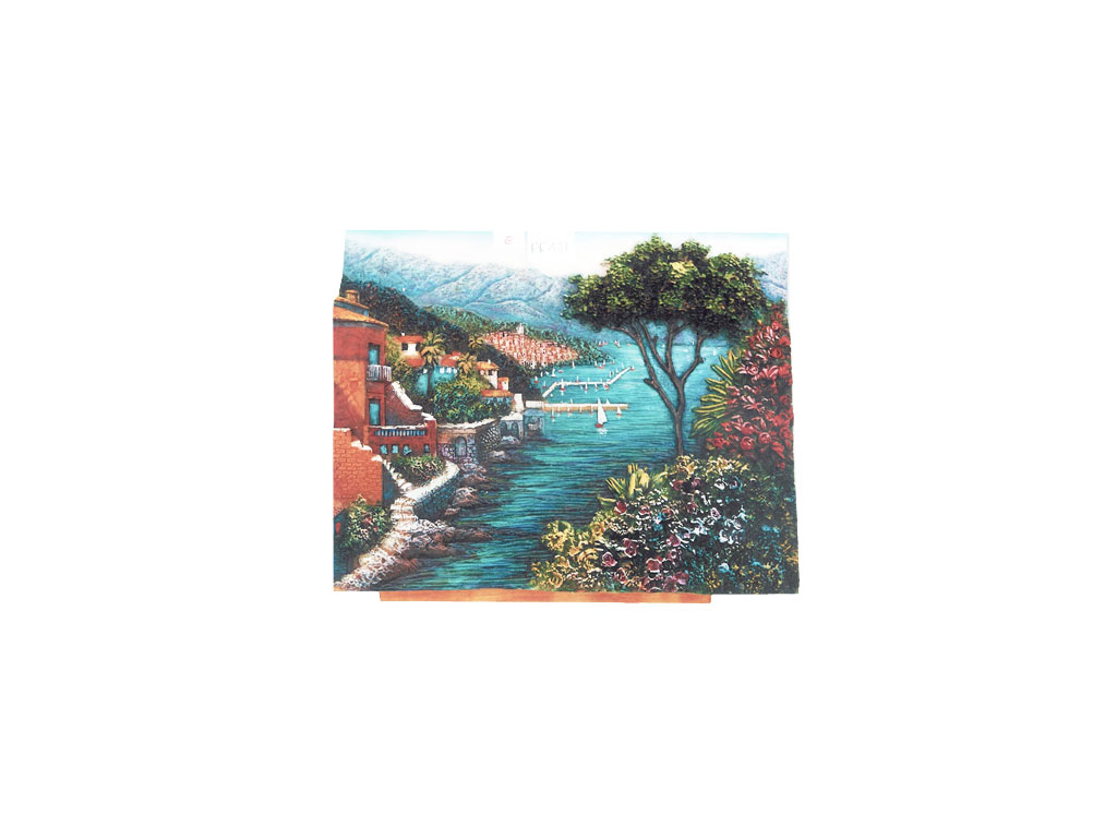 VEDUTA RESINA SU TRESPOLO 5"X7" 