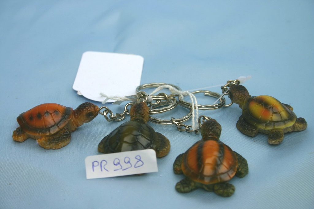 PORTACHIAVI TARTARUGA PICCOLA RESINA 4 MOD. ASS. 