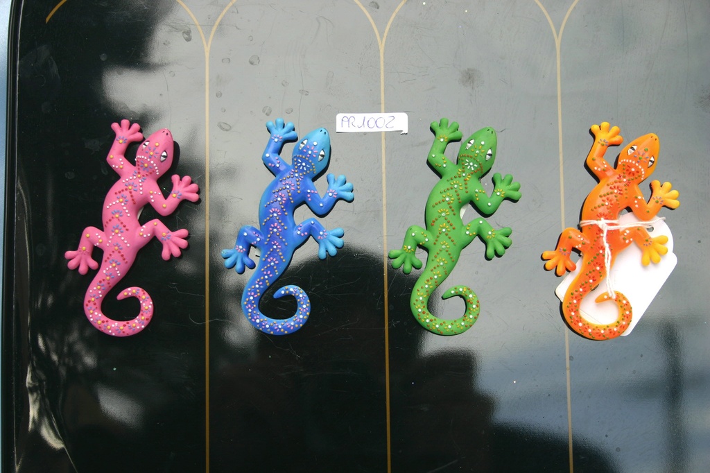 MAGNETE GEKO RESINA 8 cm 4 MOD. ASS. 