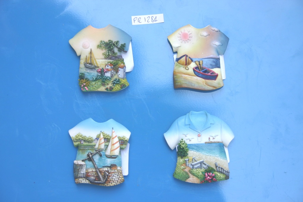 MAGNETE RESINA MAGLIETTA C/VEDUTA 4 MOD. ASS. 