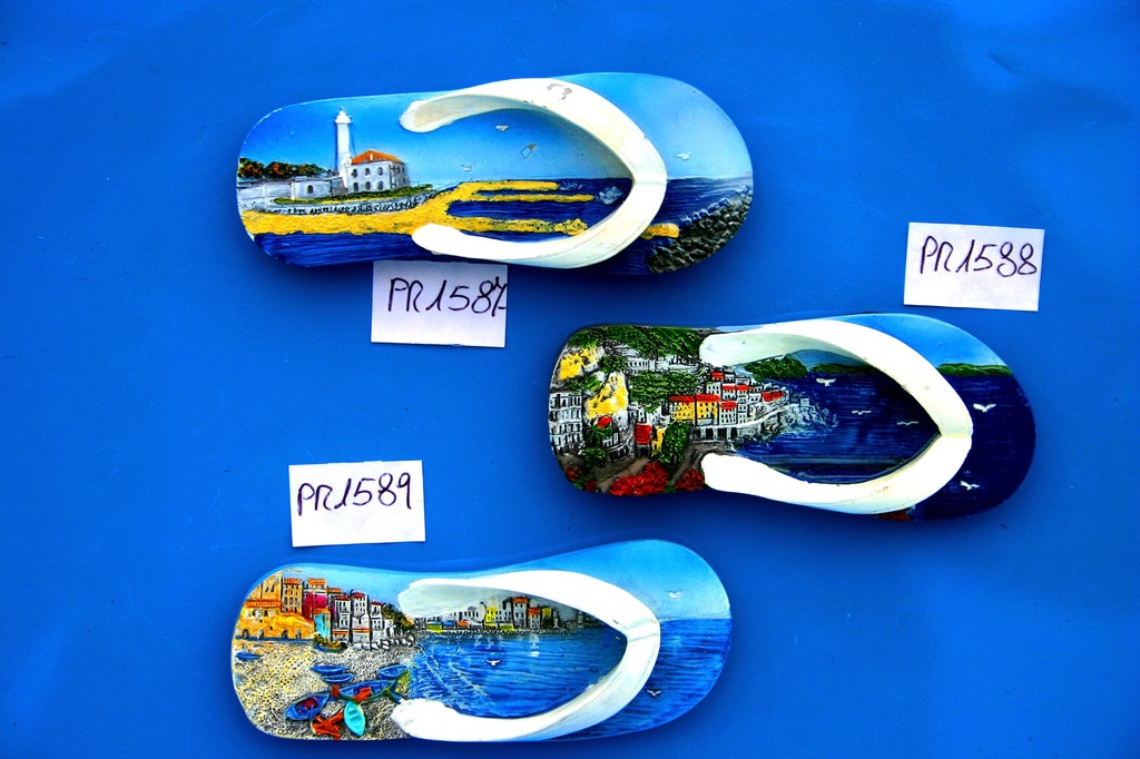 MAGNETE RESINA CIABATTINA SPIAGGIA 