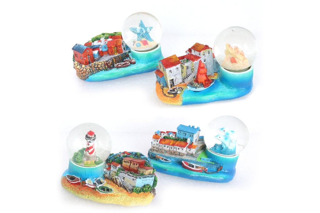 BOLLA NEVE RESINA 4 MOD. ASS.TI 