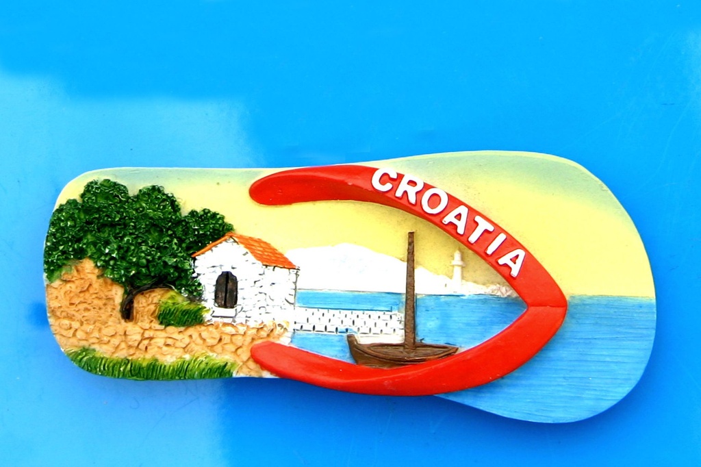 MAGNETE RESINA CIABATTINA CROAZIA CASA 