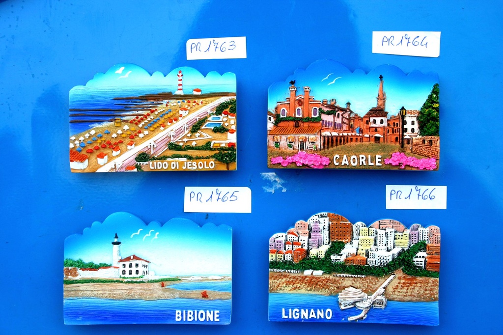 MAGNETE RESINA NUVOLA VEDUTA LIGNANO 