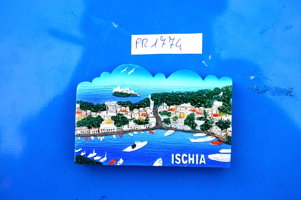 MAGNETE RESINA NUVOLA VEDUTA ISCHIA 