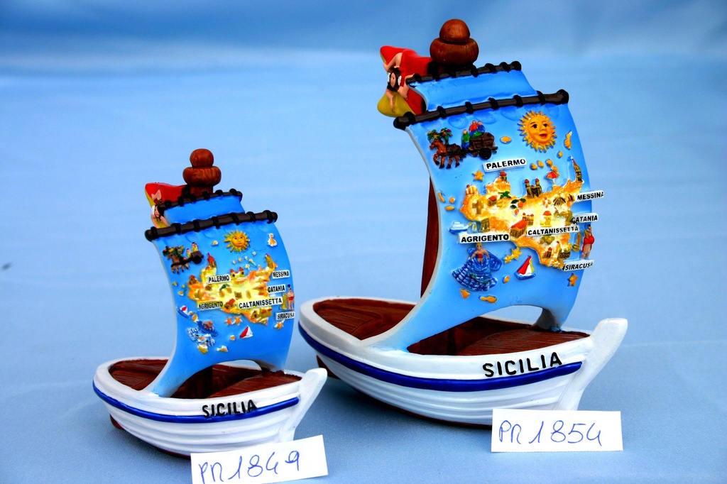 BARCA RESINA PICCOLA SICILIA CM 8,5 