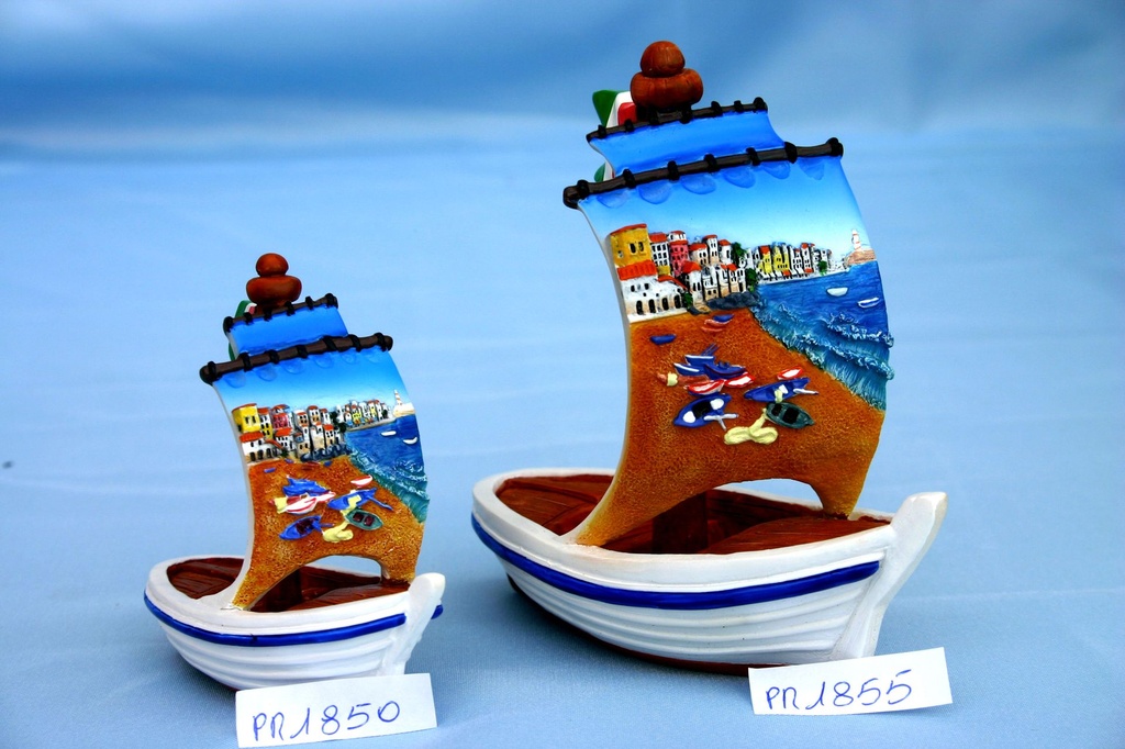 BARCA RESINA MEDIA BARCA E SPIAGGIA CM 12 