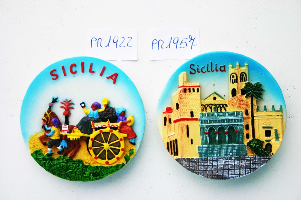 MAGNETE RESINA TONDO SICILIA 