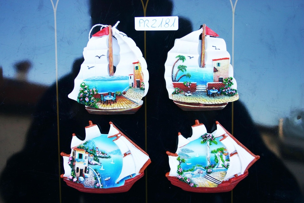 MAGNETE RESINA BARCA C/VEDUTA 4 MOD.ASS. 