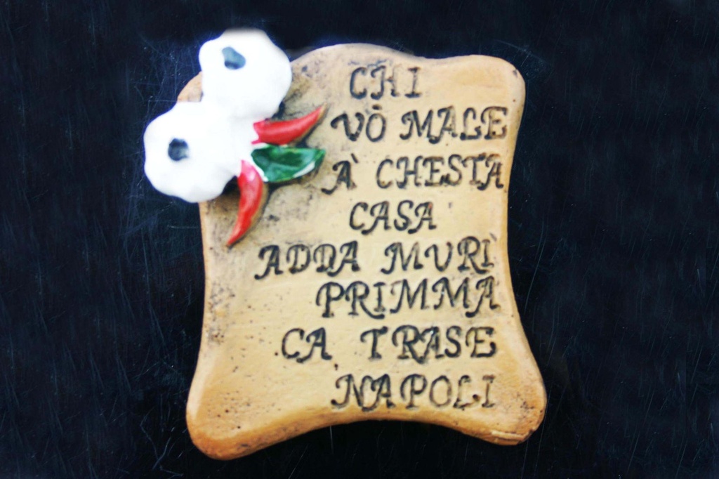 MAGNETE RESINA "MOTTI" AGLIO E PEPERONCINO 