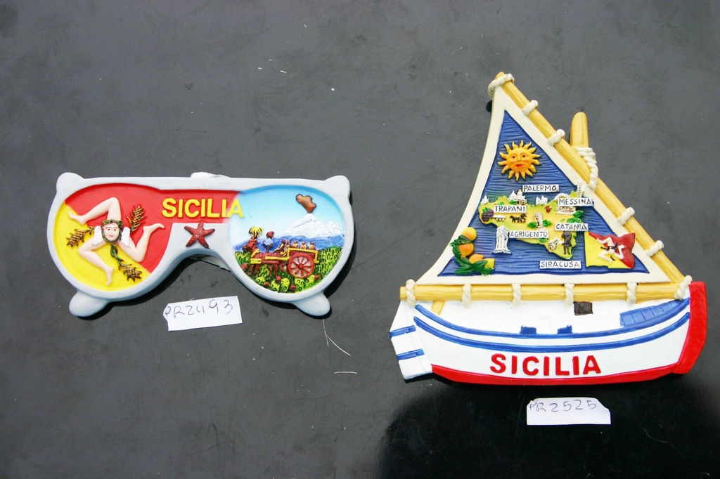 MAGNETE RESINA OCCHIALI SOLE SICILIA 
