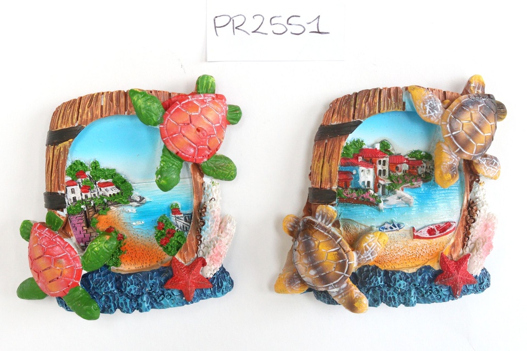 MAGNETE RESINA C/VEDUTA 4 MOD.ASS. 