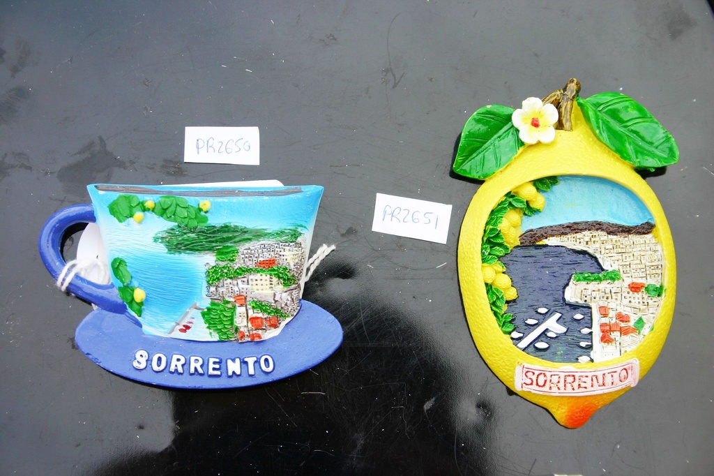 MAGNETE RESINA TAZZINA VEDUTA SORRENTO 