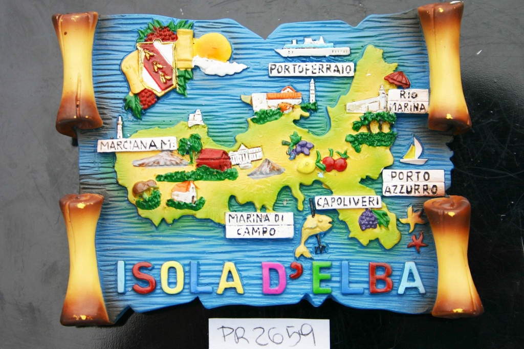 MAGNETE PERGAMENA ISOLA D'ELBA 