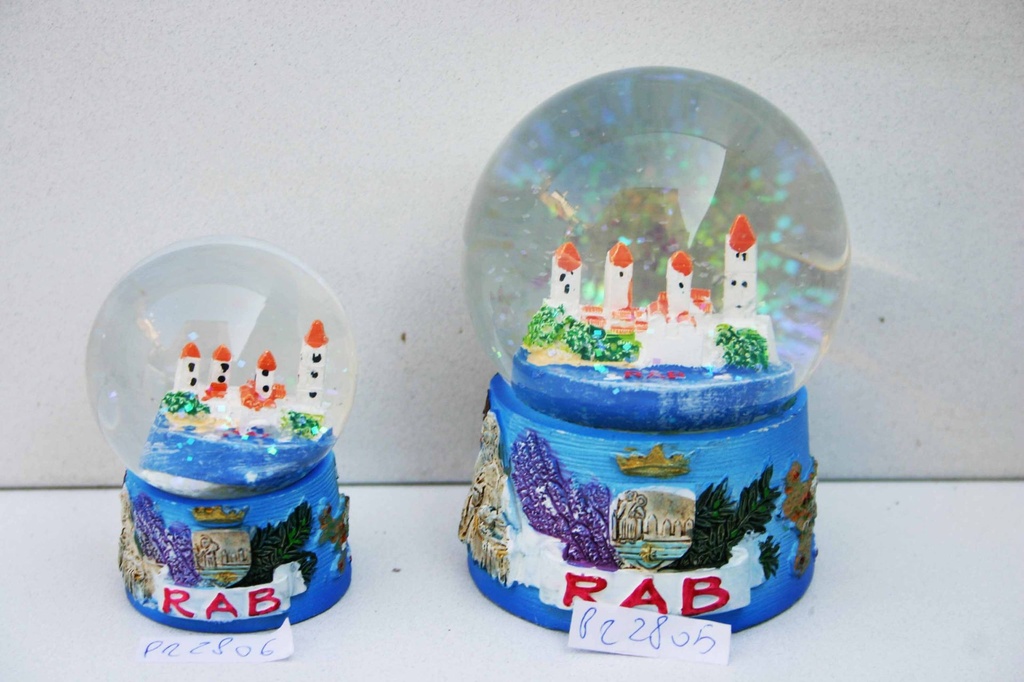 BOLLA NEVE VETRO B/RES. GRA RAB 