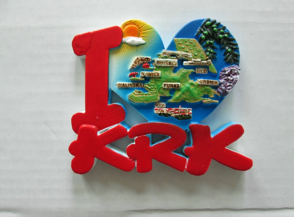 MAGNETE RESINA I LOVE KRK 