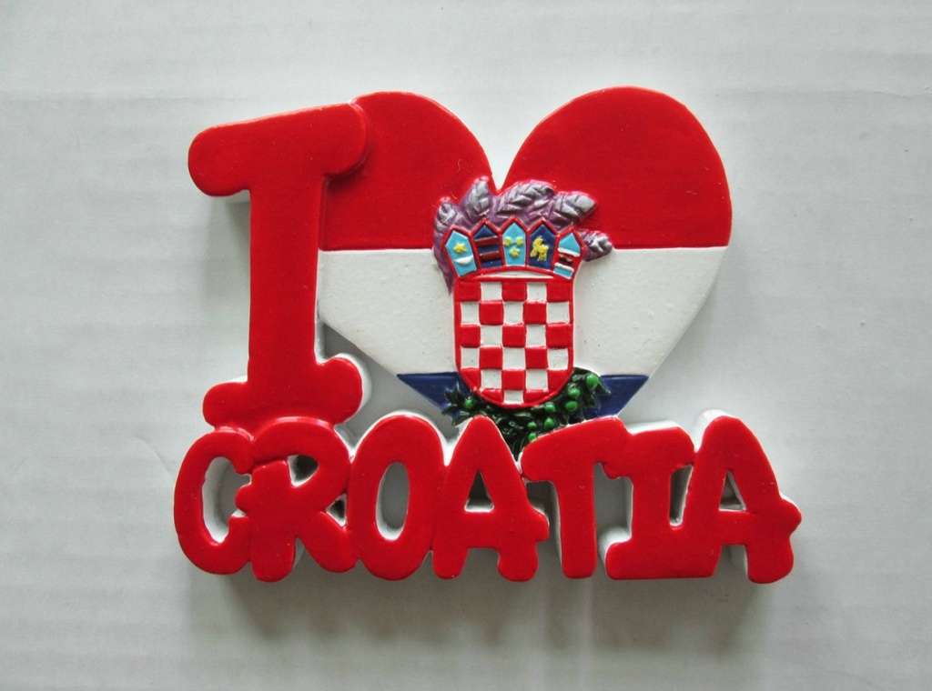MAGNETE RESINA I LOVE CROATIA 
