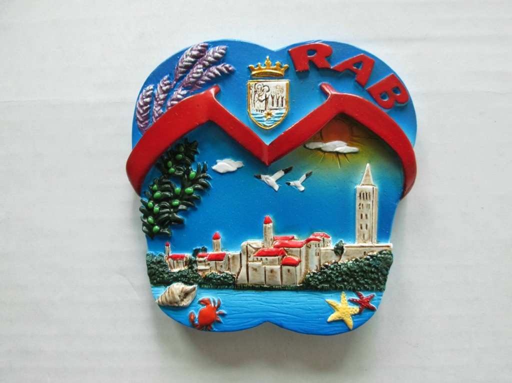 MAGNETE RESINA DOPPIA CIABATTA RAB MAPPA 