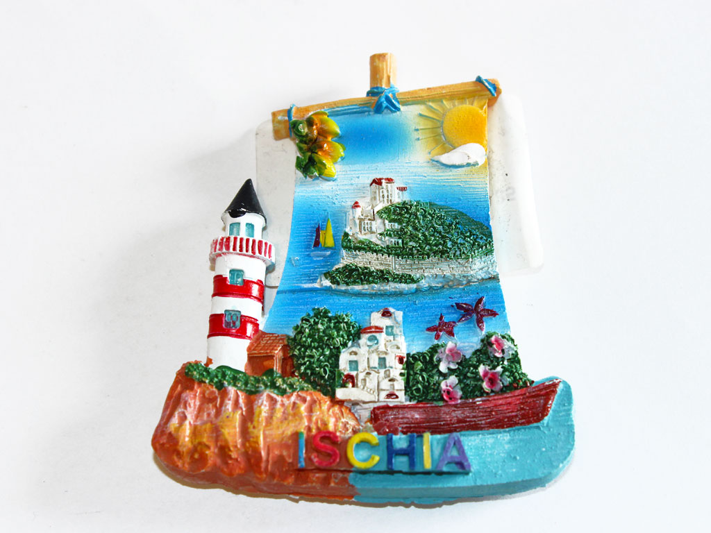 MAGNETE FARO BARCA RESINA ISCHIA 