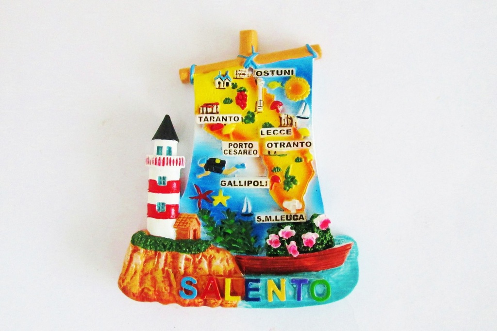 MAGNETE FARO BARCA RESINA SALENTO 