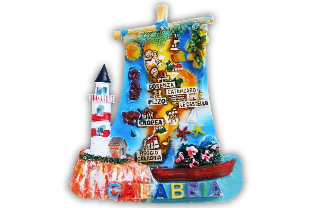 MAGNETE RESINA FARO/BARCA CALABRIA 