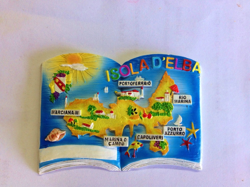 MAGNETE RESINA LIBRO IS. D'ELBA 