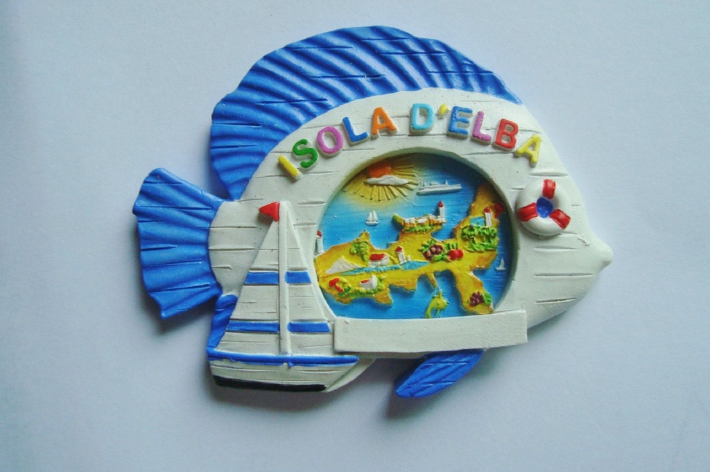 MAGNETE RESINA PESCE IS. D'ELBA 