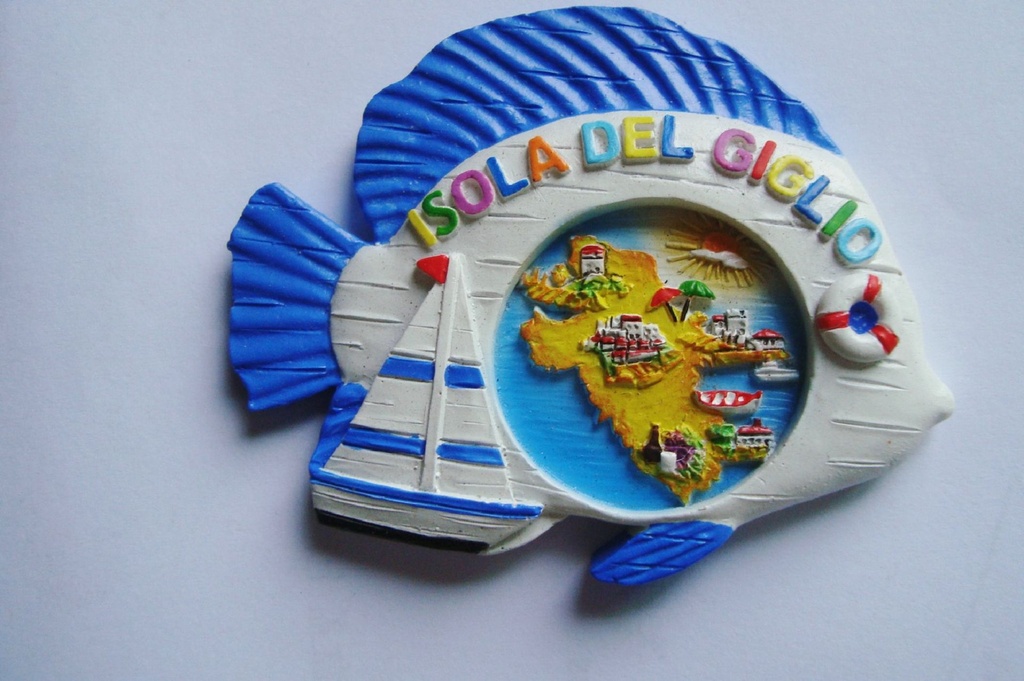 MAGNETE RESINA PESCE IS. DEL GIGLIO 